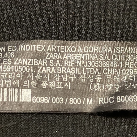 Zara Black Knit Metallic Glitter Ruffle Flounce Bodysuit Size‎ Medium 6096/003 - Picture 12 of 15